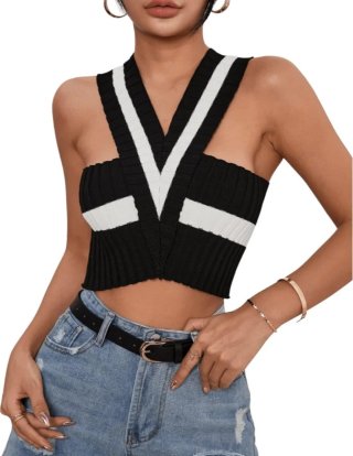 Top de punto talla única