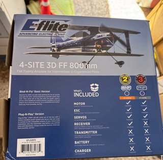 E-Flite 4-SITE 3D FF 800mm Avión RC (PNP)