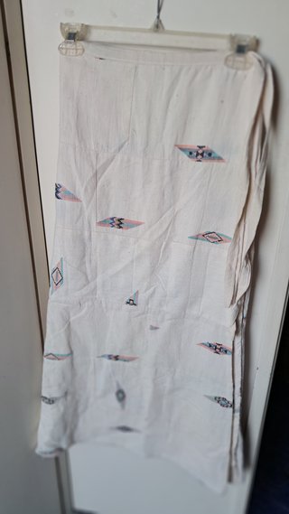 Gonna lunga patchwork a portafoglio
