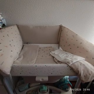 Funda nórdica y chichonera cuna más juego de saban