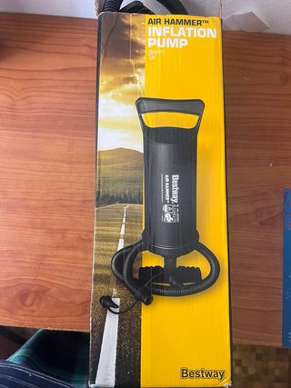 Inflador de aire negro
