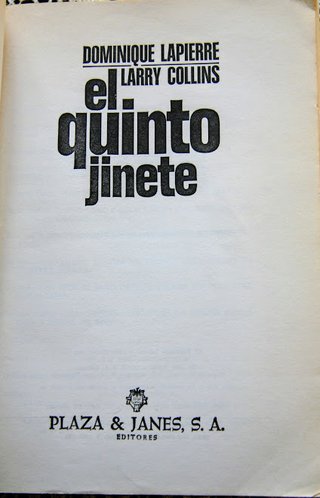 Libro de ocasión El Quinto Jinete