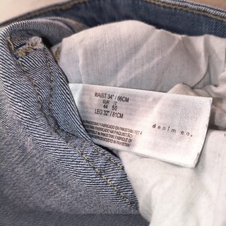 Denim Co Jeans Uomo W34 L32 Taglia 50