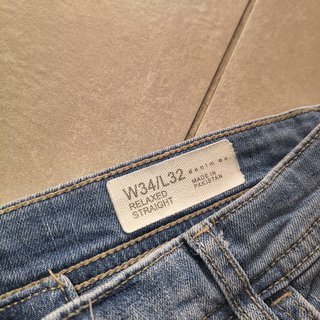 Denim Co Jeans Uomo W34 L32 Taglia 50
