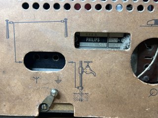 Radio Philips 444A Valvole Vintage Svizzera
