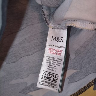 T-shirt Mimetica M&S Bambino 10-11 Anni