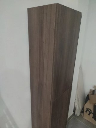 Estantería de baño madera y metal