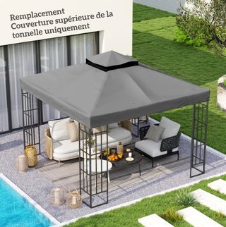 Lona repuesto cenador 3x3m