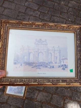 3 Láminas Antiguas Madrid 28x20 cms
