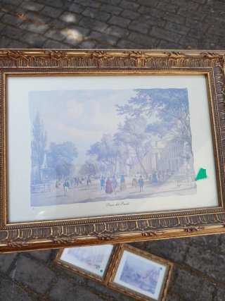 3 Láminas Antiguas Madrid 28x20 cms