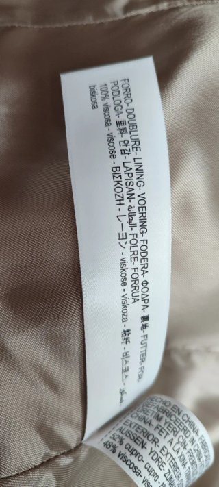 Americana larga Massimo Dutti Beige
