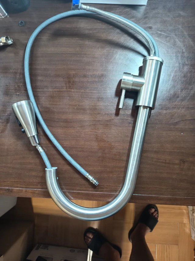Rubinetto da Cucina in Acciaio Inox Argentato