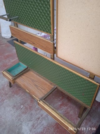 Mueble recibidor vintage madera y metal