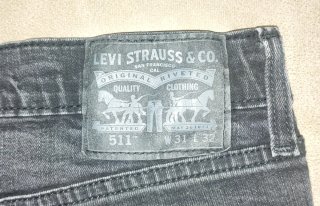 Levi's 511 etiqueta negra color Negro Talla W32