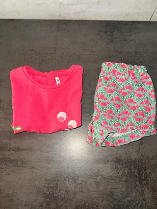 Conjunto camiseta y shorts Mayoral niña 18m