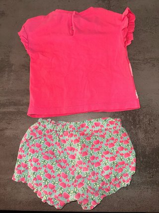 Conjunto camiseta y shorts Mayoral niña 18m