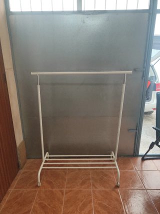 Perchero Metálico Ajustable Ikea Blanco