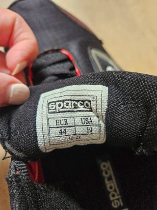 Zapatillas Sparco Negras y Rojas