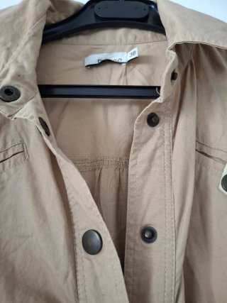Vestido beige talla S