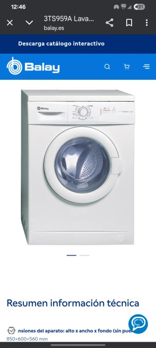Lavadora Balay Blanca