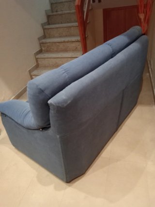 Sofá de 2 plazas azul