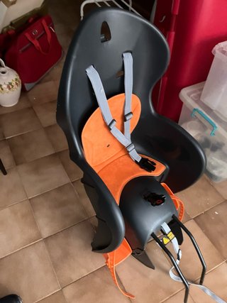 Silla bici niño naranja