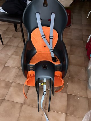 Silla bici niño naranja