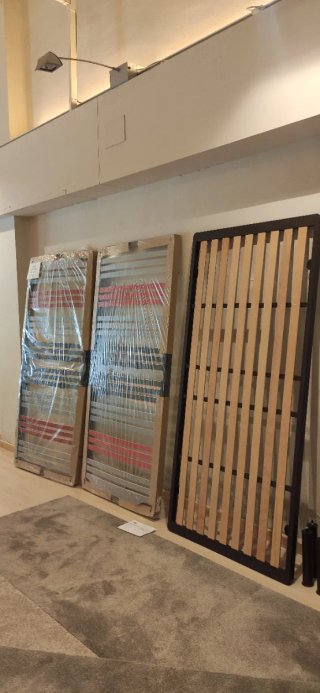 Somier de lamas de madera y metal 90 x190 cm...