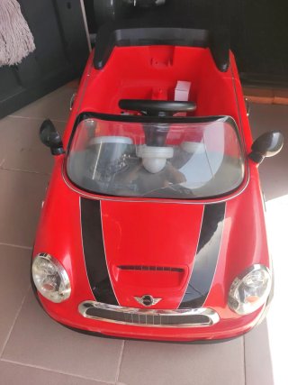 Coche Eléctrico Mini Cooper Niños Rojo