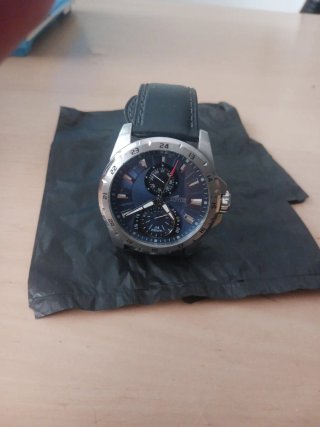 Reloj Lotus Azul y Plateado