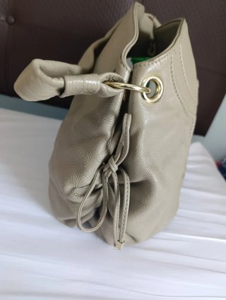 Bolso Purificación García Piel Vacuno Beige