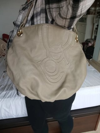 Bolso Purificación García Piel Vacuno Beige