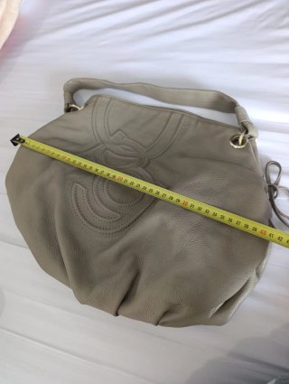 Bolso Purificación García Piel Vacuno Beige