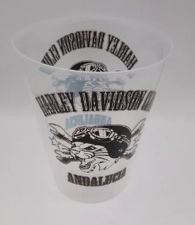 Harley Davidson Andalucia: 4 Vasos y 4 Parches