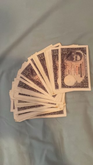 Lote 55 Billetes 25 Pesetas Banco de España