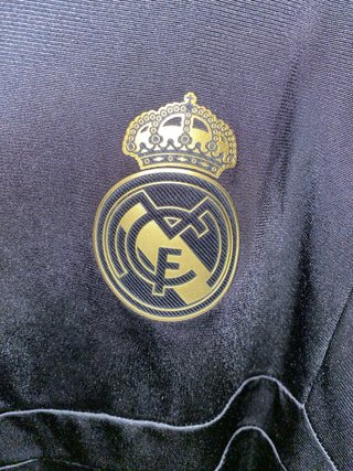 Sudadera Real Madrid Adidas Negra y Dorada