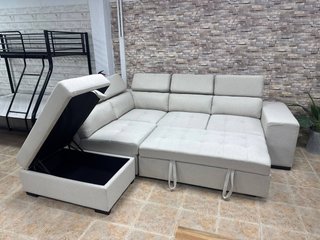 Liquidación Sofá Chaiselongue Cama Color Crema