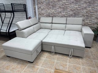 Liquidación Sofá Chaiselongue Cama Color Crema
