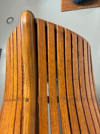 Soporte para montura caballo de madera.
