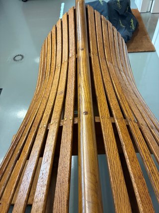 Soporte para montura caballo de madera.