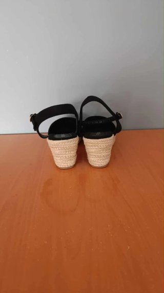 Alpargatas de cuña negras