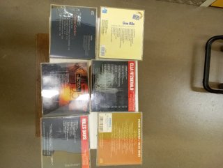 Lote 6 CDs Jazz: Glenn Miller, Ella Fitzgerald, Fr