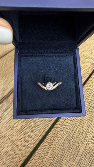 Anillo Relojeria Alemana Oro Blanco Diamante