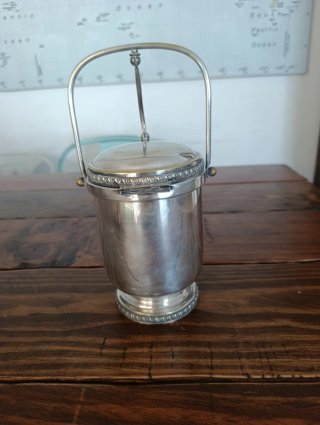 Cubeta Hielo Vintage Plata