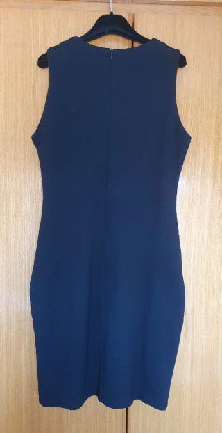 Vestido Desigual Azul y Gris Talla L