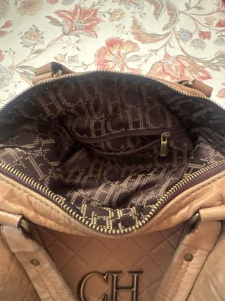 Bolso Carolina Herrera CH Beige/Marrón