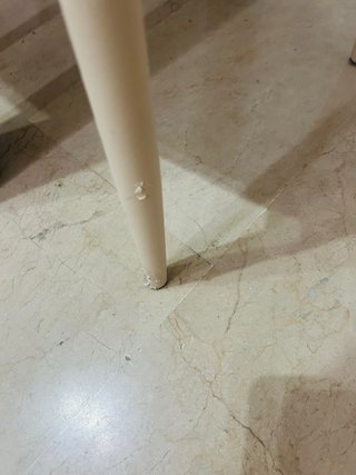 4 Sillas Ecopiel Beige/Blanco