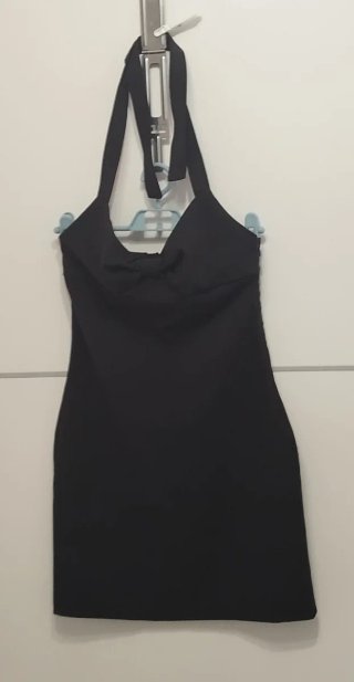 Vestido Negro Zara Basic Collection