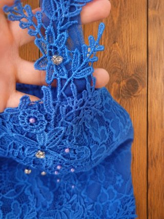 Vestido de fiesta azul