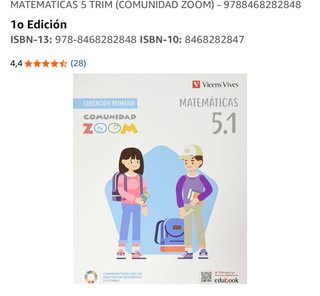 Matemáticas, 5 Educación Primaria, Comunidad Zoom